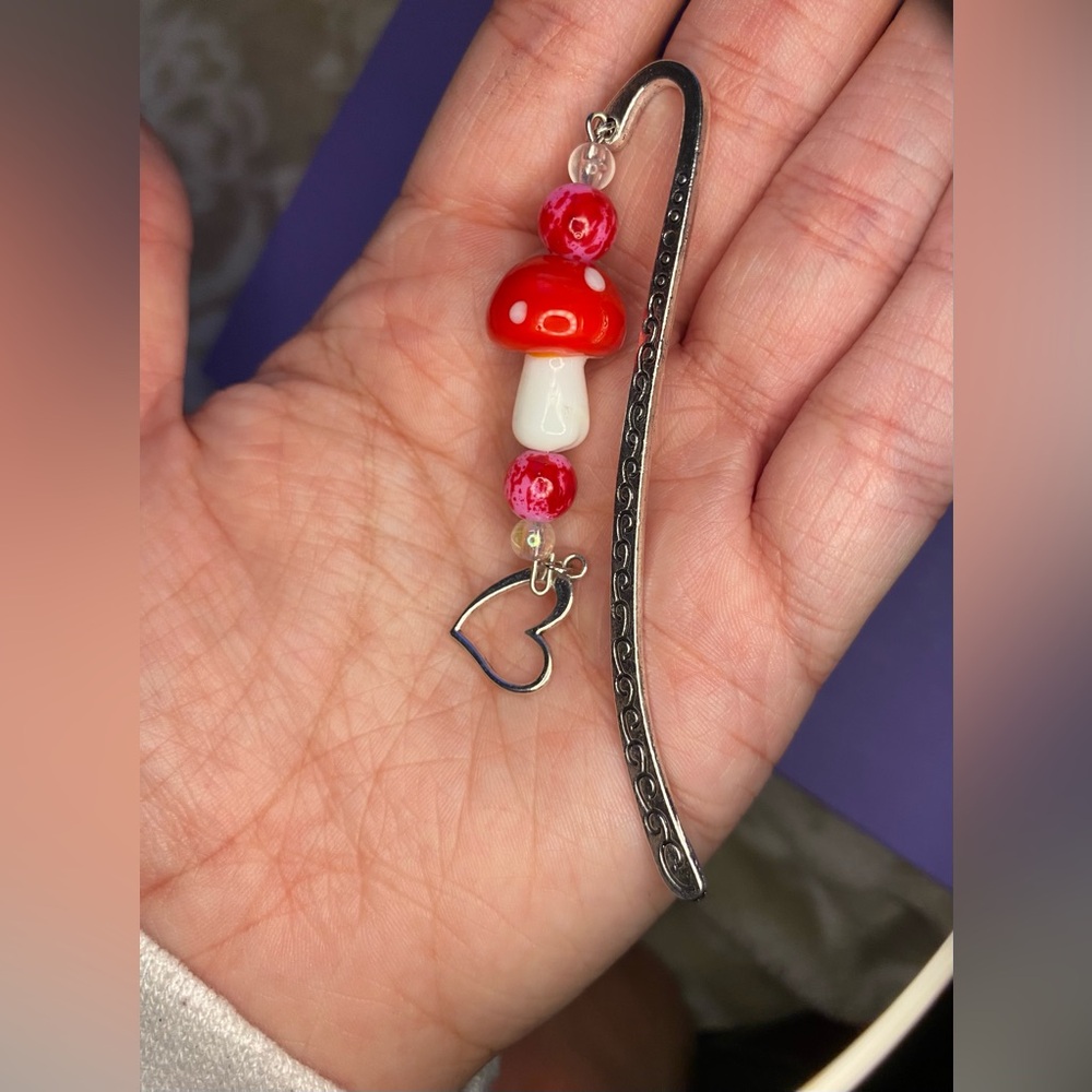 Mushroom Metal Hook Bookmark